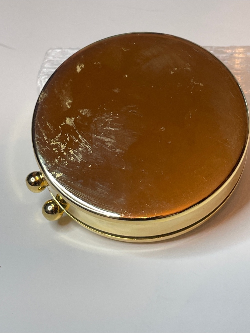 Vintage Etienne Aigner Small Oxblood Leather Pill Box Four Interior Sections - Picture 2 of 6